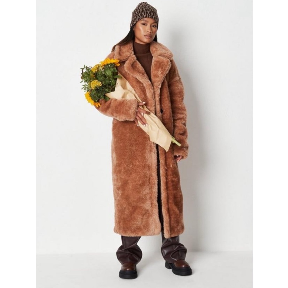 Missguided Tan Teddy Jacket